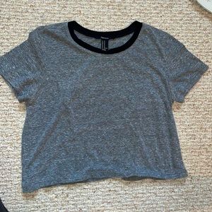 Grey Forever 21 Crop Top